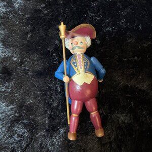 Vintage Handcrafted Wooden Soldier Figurine